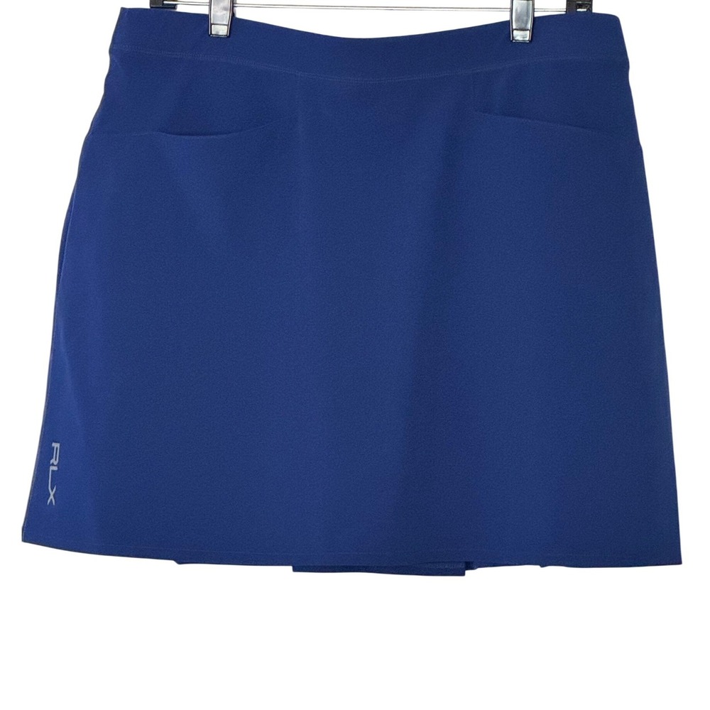 RLX Ralph Lauren Skort Blue Moisture Wicking Stretch Athletic Womens Large
